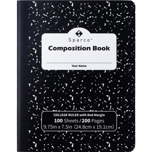 Sparco College-Ruled Composition Notebook (00333) - 12/Pack