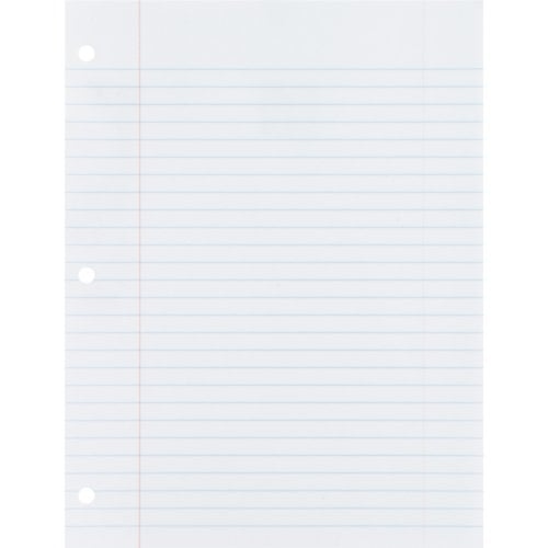 Sparco 3-Hole Punched Notebook Filler Paper (Wide Ruled)- 1800 sheets/Bundle (82121BD)