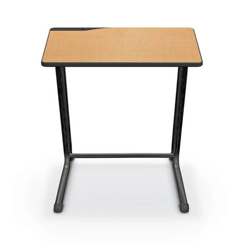 Essentials Edge Student Desk (Black Frame / Maplewood Laminate) - 89701