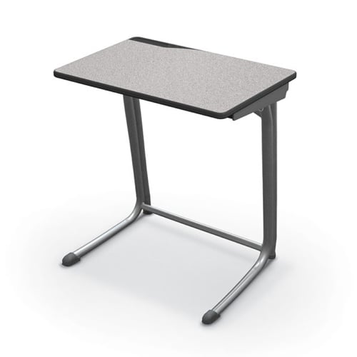 Essentials Edge Student Desk (Platinum Frame / Starcloud Laminate) - 89704