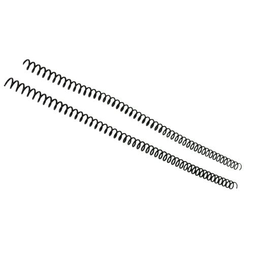 8mm Black 4:1 Pitch Spiral Binding Coil - 100pk