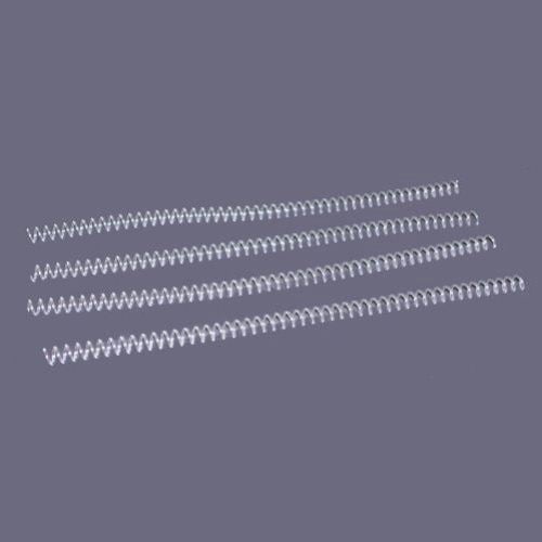 8mm Clear 4:1 Pitch Spiral Binding Coil - 100pk