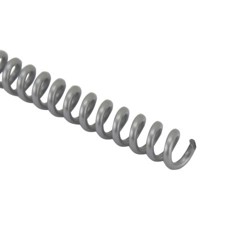 8mm Silver 4:1 Pitch Spiral Binding Coil - 100pk
