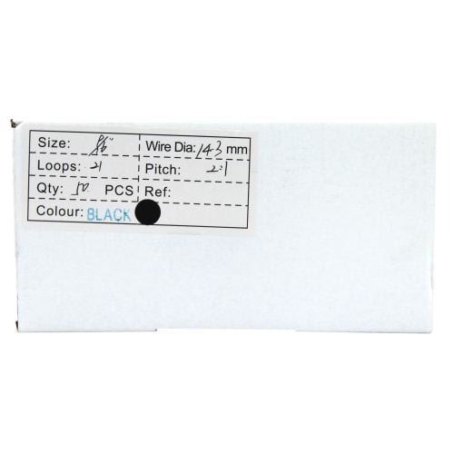Black 9/16" 2:1 Pitch Twin Loop Wire - 100pk