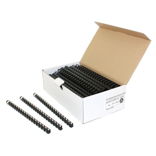 9/16" Black Plastic Binding Combs - 100pk