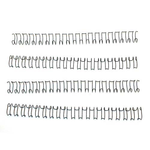 9/16" Black Spiral-O 19 Loop Wire Binding Combs - 100pk