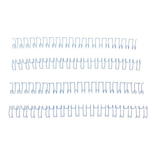 9/16" Blue Spiral-O 19 Loop Wire Binding Combs - 100pk