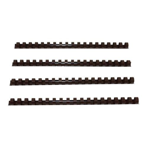 9/16" Brown Plastic Binding Combs - 100pk