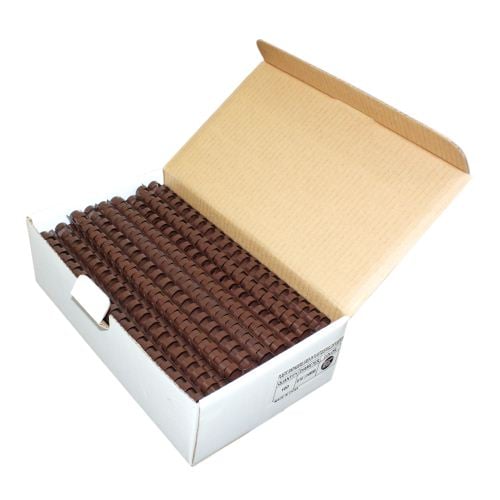 9/16" Brown Plastic Binding Combs - 100pk