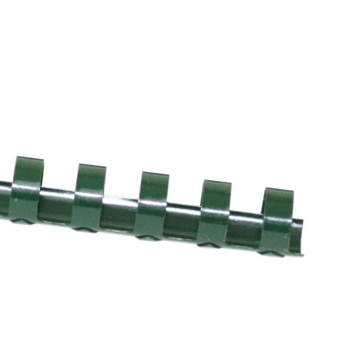 9/16" Hunter Green Plastic Binding Combs - 100pk