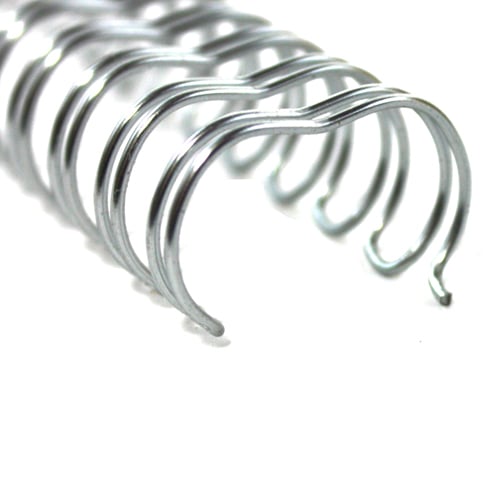 9/16" Silver Spiral-O 19 Loop Wire Binding Combs - 100pk