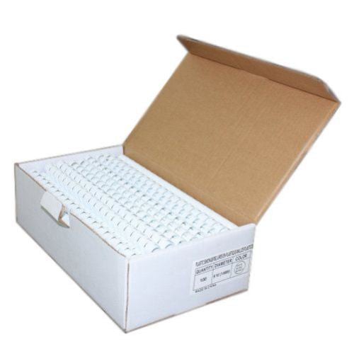 9/16" White Plastic Binding Combs - 100pk