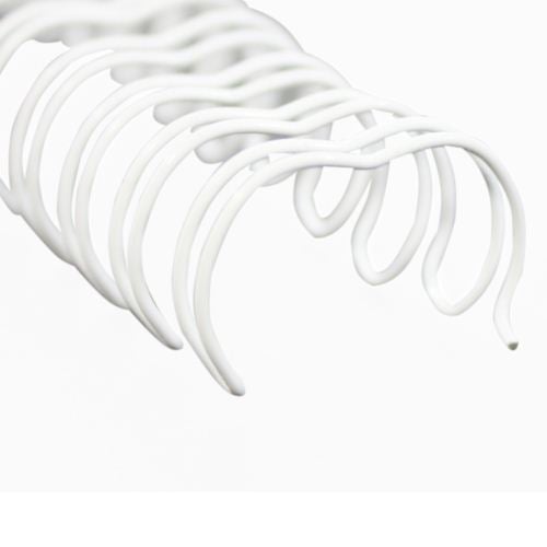 9/16" White Spiral-O 19 Loop Wire Binding Combs - 100pk