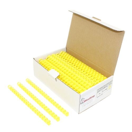9/16" Yellow Plastic Binding Combs - 100pk