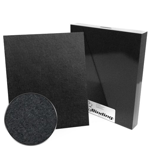 9" x 11" Index Allowance 100pt Black Chipboard Covers - 25pk