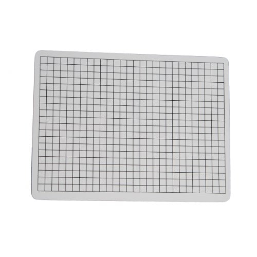 9" x 12" Two-Sided 3/8" Squares Grid/Plain Dry-Erase Lap Boards - 24pk