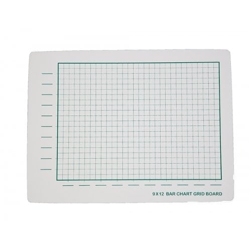 9" x 12" Two-Sided Bar Chart Grid/Plain Dry-Erase Lap Boards