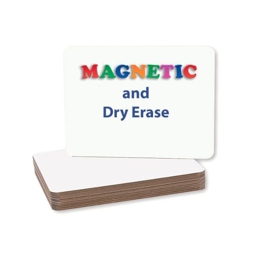 9" x 12" Two-Sided Magnetic Unframed Dry Erase Lap Boards