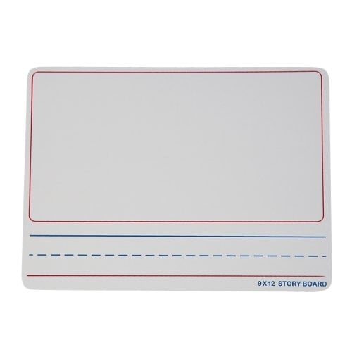 9" x 12" Two-Sided Story Dry Erase Lap Boards with Writing Lines