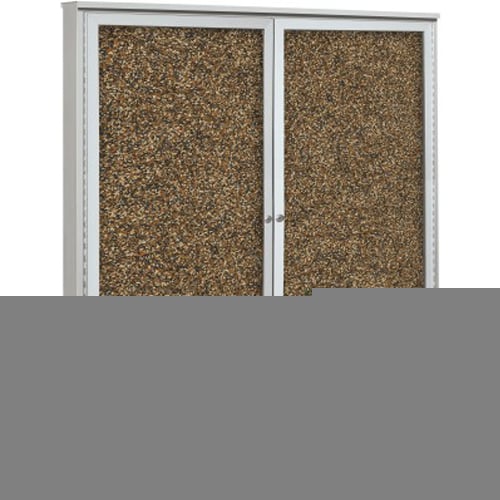 Best-Rite 2-Door 48" x 72" Weather Sentinel Outdoor Enclosed Rubber-Tak Bulletin Board