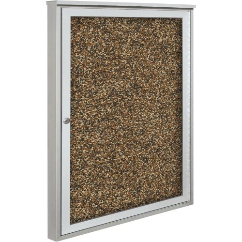 Best-Rite 1-Door 48" x 36" Weather Sentinel Outdoor Enclosed Rubber-Tak Bulletin Board