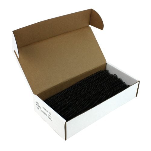 9mm Black 4:1 Pitch Spiral Binding Coil - 100pk