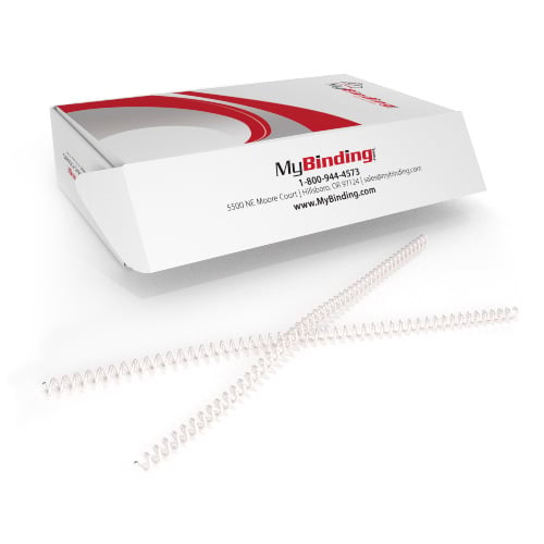 9mm Pearl 4:1 Pitch Spiral Binding Coil - 100pk