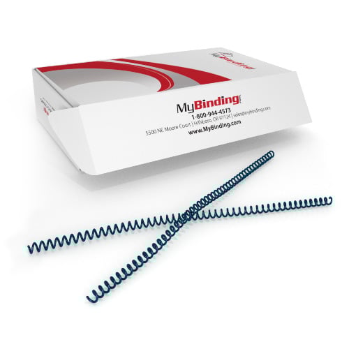 9mm Wedgewood Blue 4:1 Pitch Spiral Binding Coil - 100pk