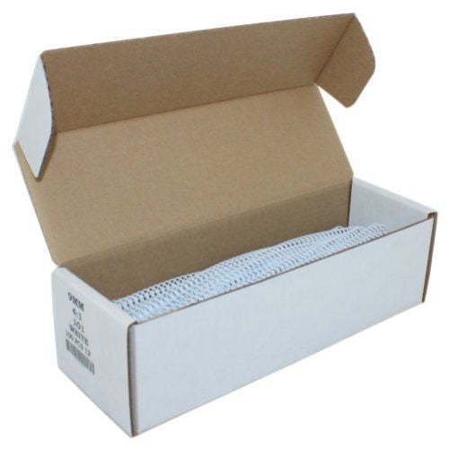 9mm White 4:1 Pitch Spiral Binding Coil - 100pk