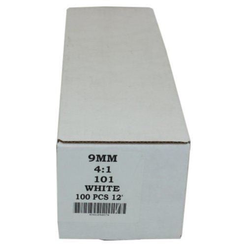 9mm White 4:1 Pitch Spiral Binding Coil - 100pk