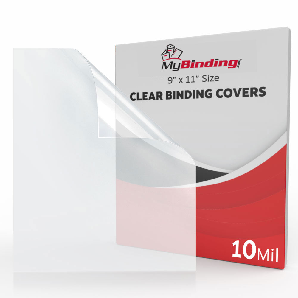 10mil Crystal Clear 9" x 11" Binding Covers [With Tissue] -100pk