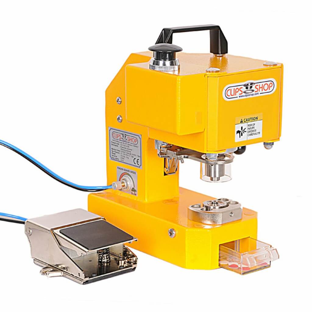 ClipsShop CSTIDY-41 Portable Pneumatic Grommet Press with Push Button and Foot Pedal
