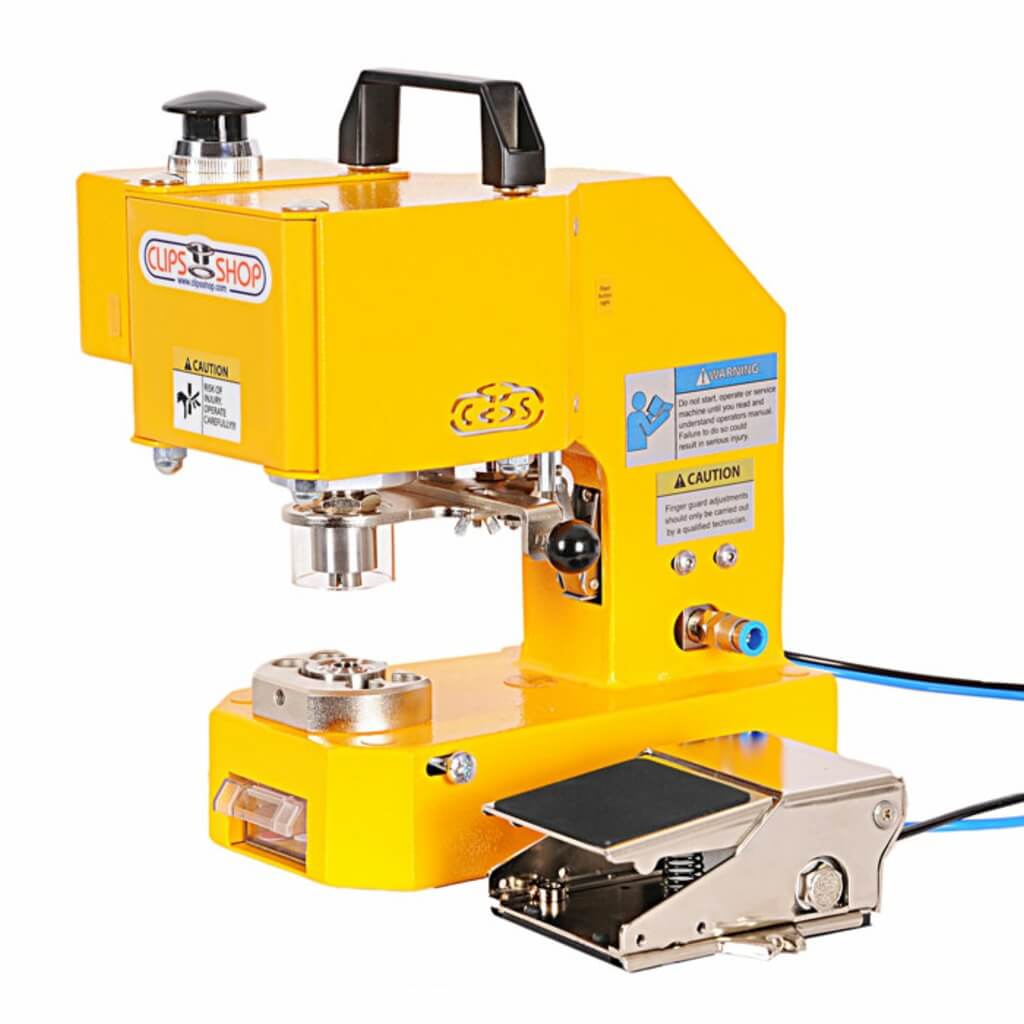 ClipsShop CSTIDY-41 Portable Pneumatic Grommet Press with Push Button and Foot Pedal