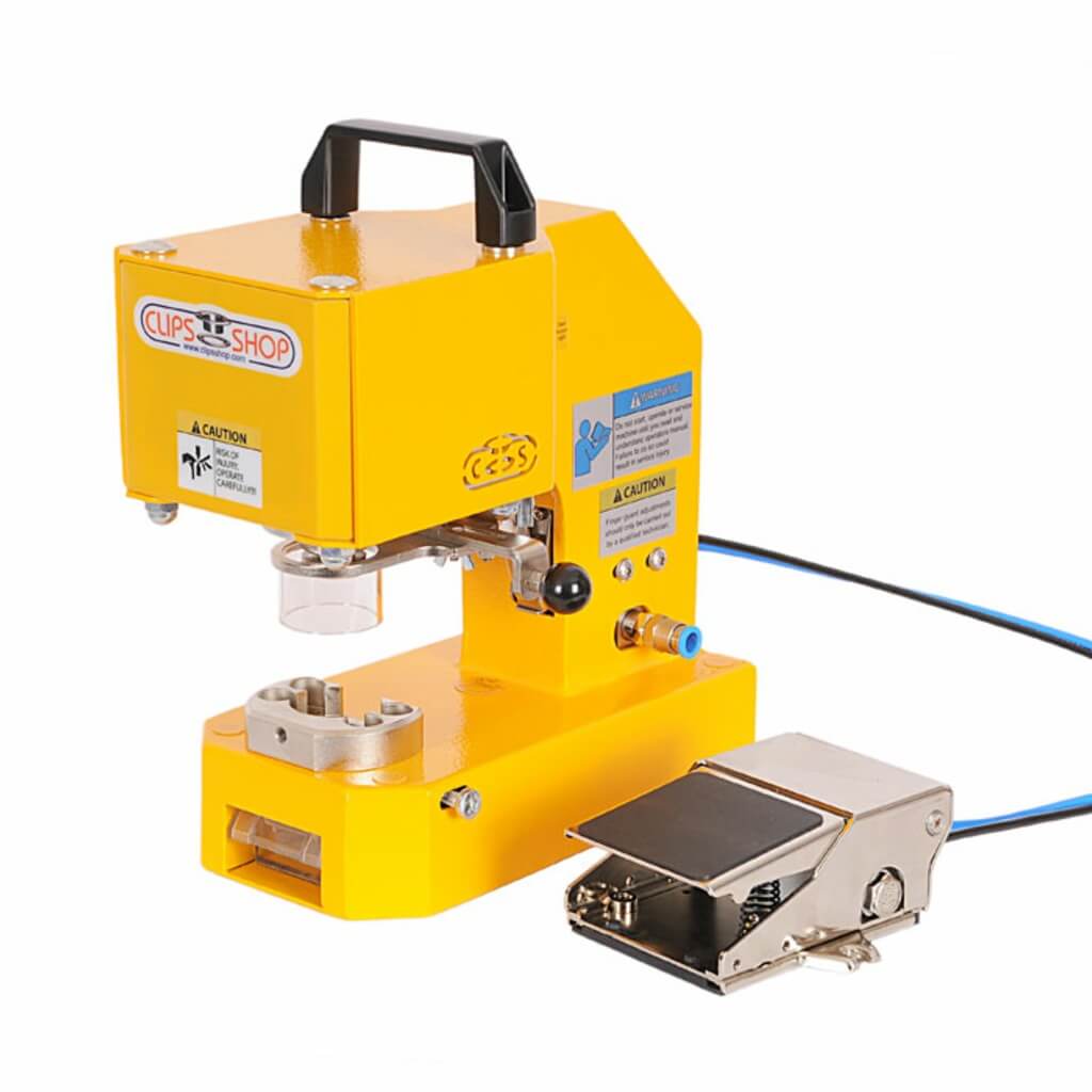 ClipsShop CSTIDY-41 Portable Pneumatic Grommet Press with Push Button and Foot Pedal