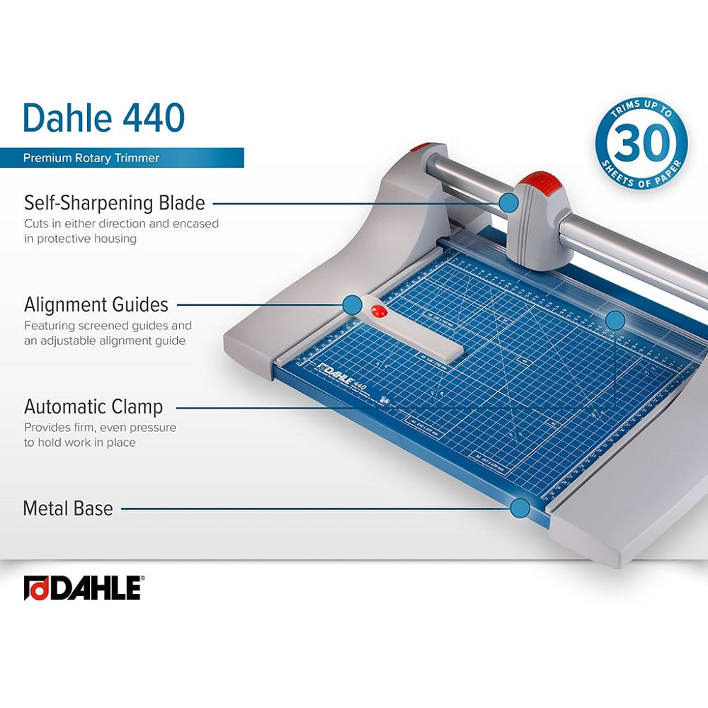 Dahle Model 440 Premium Rolling Trimmer - 14 1/8 Inch