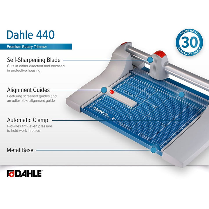 Dahle Model 440 Premium Rolling Trimmer - 14 1/8 Inch