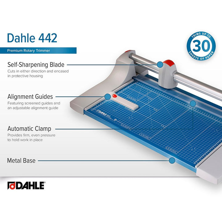 Dahle Model 442 Premium Rolling Trimmer - 20 1/8 Inch