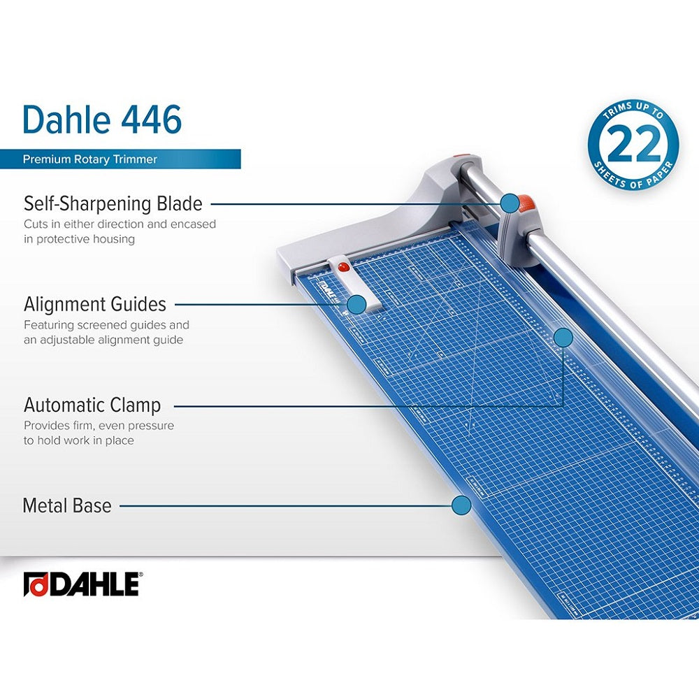 Dahle Model 446 Premium Rolling Trimmer - 36 1/4 Inch