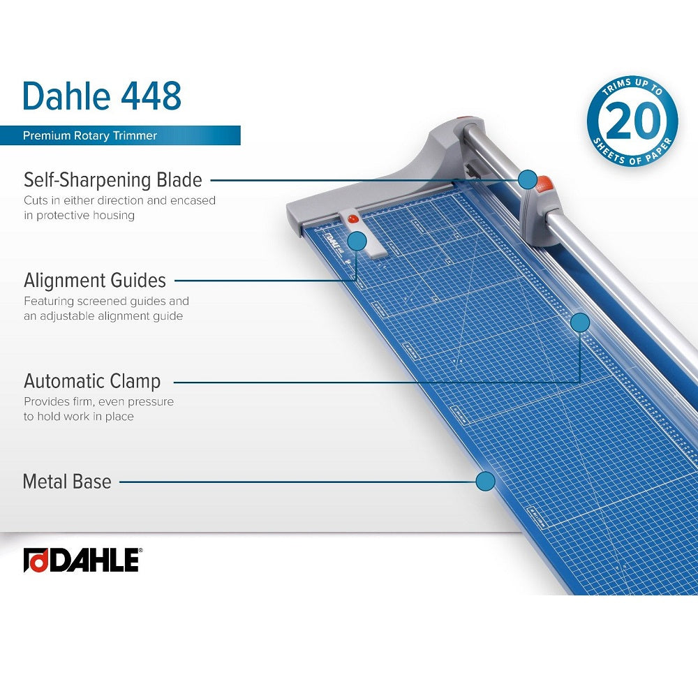 Dahle Model 448 Premium Rolling Trimmer - 51 1/8 Inch