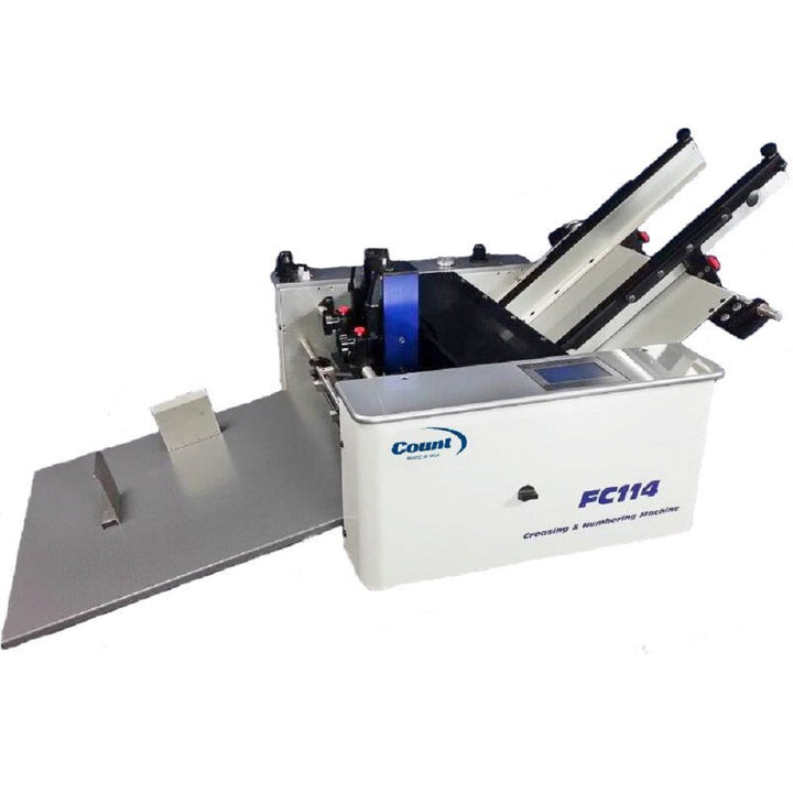 Count FC114 Friction-Fed Digital Creasing/Perforating/Numbering Machine and Accessories