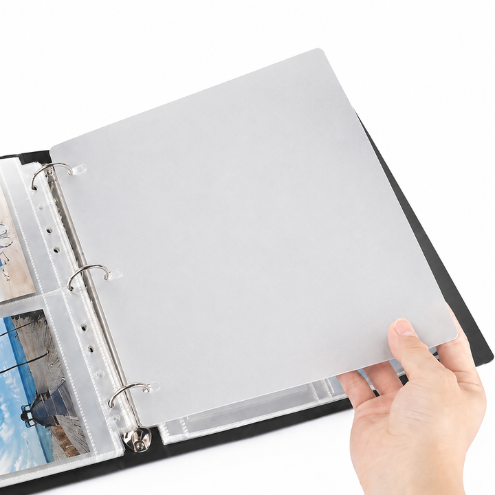 Frosted 8.5" x 11" Plastic Sheet Lifters for Binders - 225/Carton