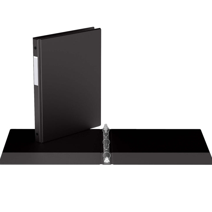 5/8" Black Premium Economy Round Ring Binders - 6pk