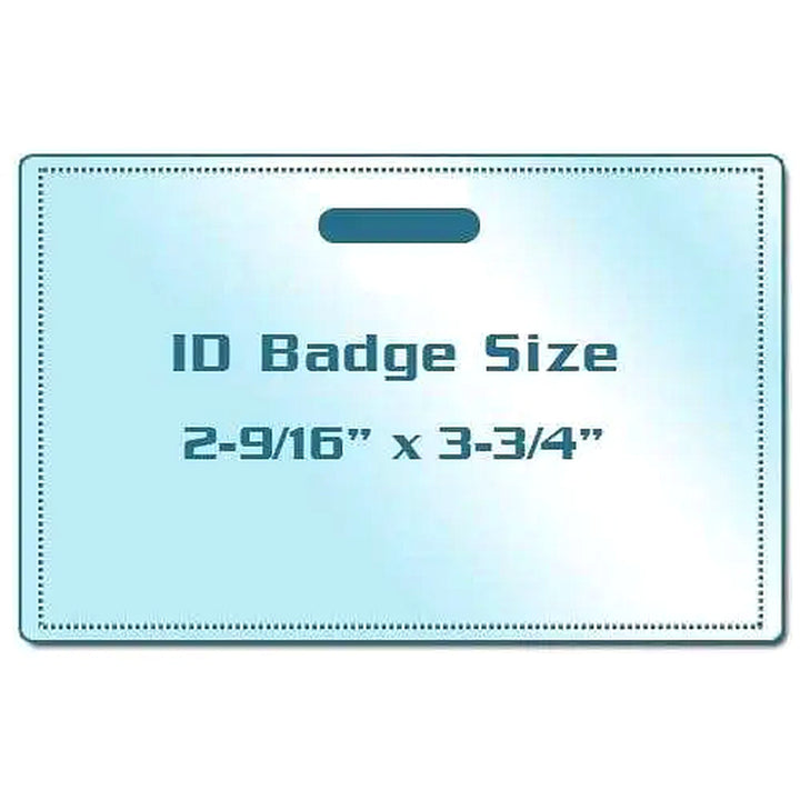 ID Badge Size Laminating Pouches with Long Side Slot - 100pk