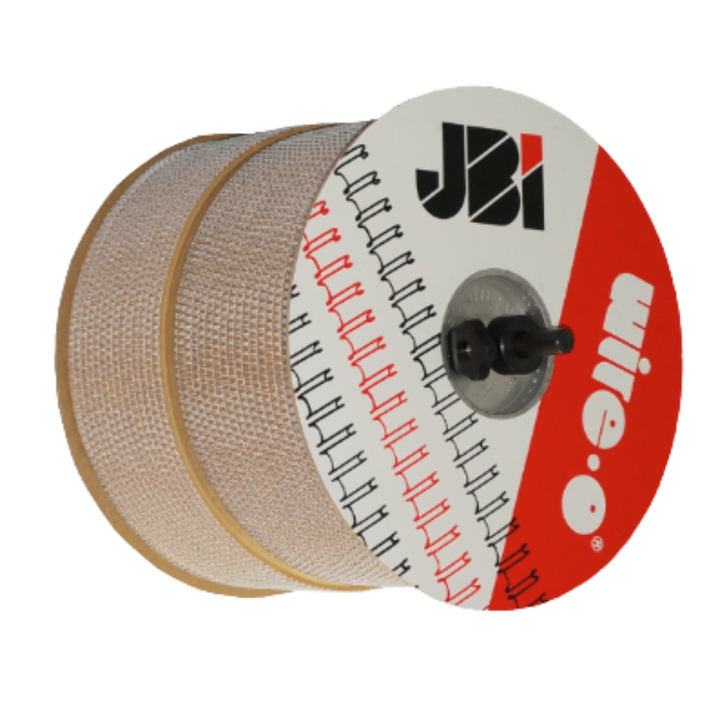 7/16" White James Burn Wire-O Binding Spool - 3:1 Pitch - 33,000 Loops