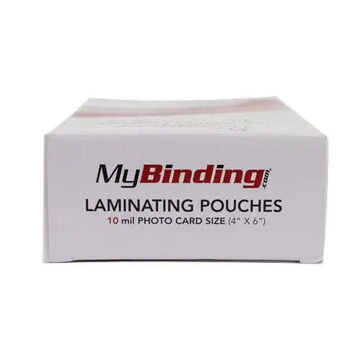 10MIL 4" x 6" Photo Card Laminating Pouches - 100PK