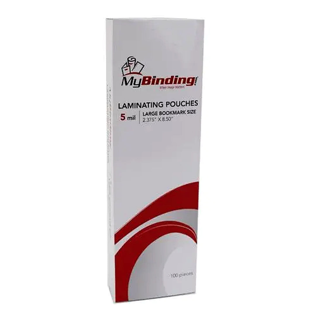 5MIL Large Bookmark 2-3/8" x 8-1/2" Laminating Pouches 100pk