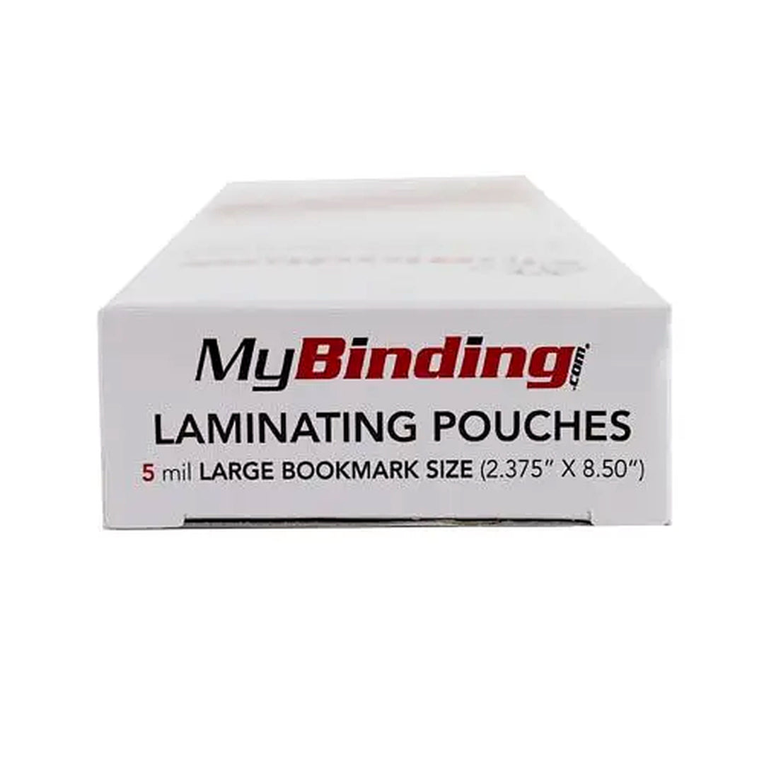 5MIL Large Bookmark 2-3/8" x 8-1/2" Laminating Pouches 100pk