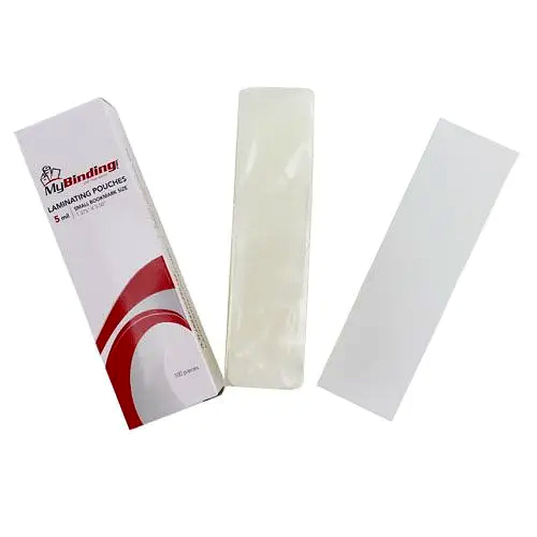 5 Mil Small Bookmark 1-3/8" x 5-1/2" Laminating Pouches - 100/Pk