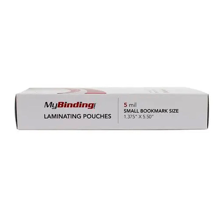 5 Mil Small Bookmark 1-3/8" x 5-1/2" Laminating Pouches - 100/Pk