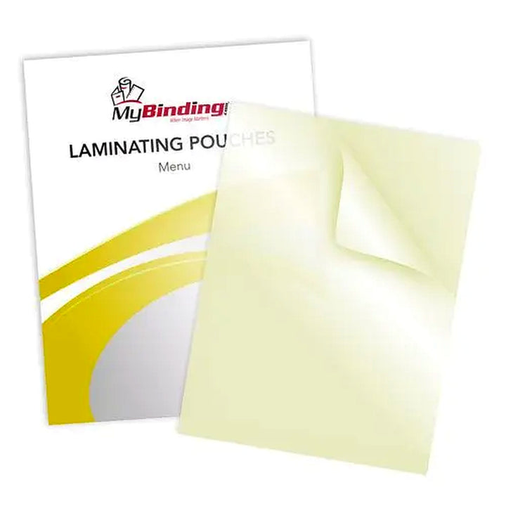 Menu Size Sticky Back Laminating Pouches